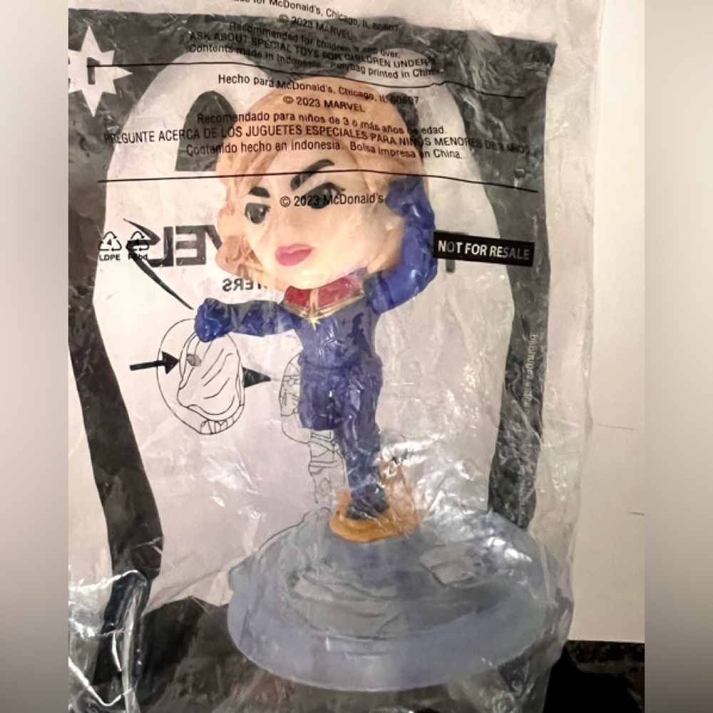 The Marvels Captain Marvel #1 McDonald’s  Happy Meal Toy 2023